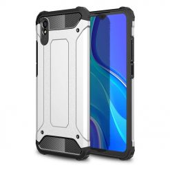 Odolný kryt Hybrid Armor strieborný – Xiaomi Redmi 9A