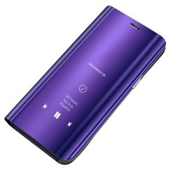 Priehľadný kryt Clear View Case fialový – Huawei P30 Lite