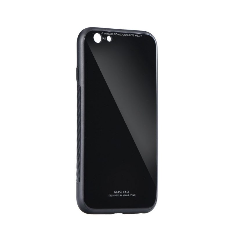 Lacné Kryty | Sklenený kryt Glass Case čierny – iPhone 12 / iPhone 12 Pro