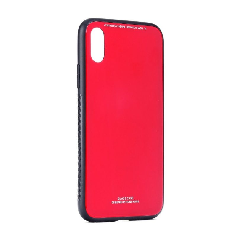 Lacné Kryty | Sklenený kryt Glass Case červený – iPhone 12 / iPhone 12 Pro