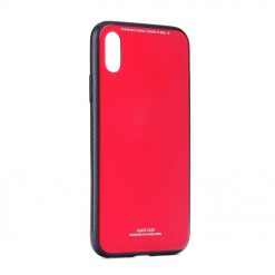 Sklenený kryt Glass Case červený – Xiaomi Redmi Note 9S / Note 9 Pro