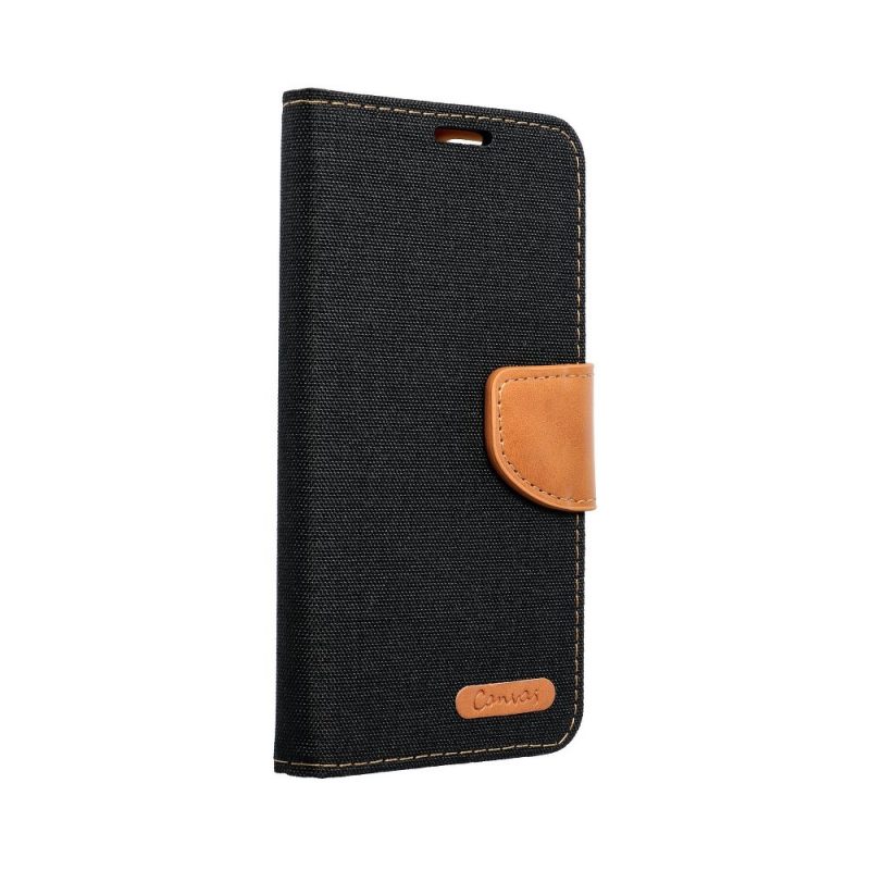 Peňaženkové puzdro Canvas Book čierne – Apple iPhone 12 Mini