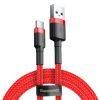 Lacné Kryty | Dátový kábel Baseus Cafule Cable USB / USB-C QC3.0 3A 1m čierny | Lacné Kryty