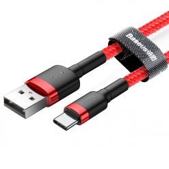 Lacné Kryty | Dátový Kábel Baseus Cafule Cable Usb / Usb-C Qc3.0 3A 1M Červený | Lacné Kryty
