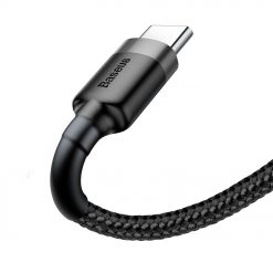 Lacné Kryty | Dátový kábel Baseus Cafule Cable USB / USB-C QC3.0 3A 1m čierny | Lacné Kryty