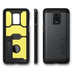 Lacné Kryty | Zadný kryt Spigen Tough Armor Metal Slate – Xiaomi Redmi Note 9S / Note 9 Pro | Lacné Kryty