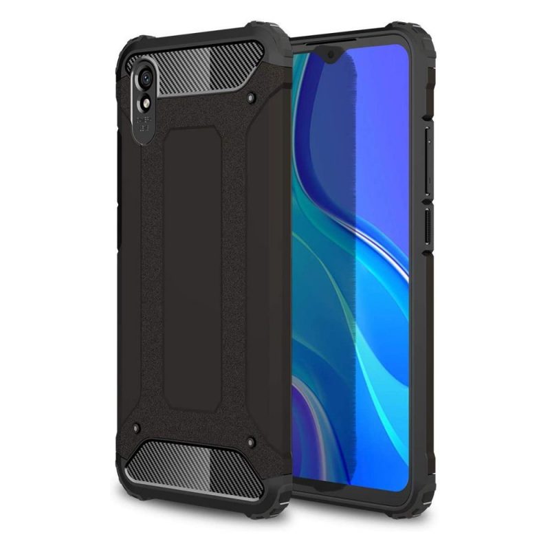 Lacné Kryty | Odolný kryt Hybrid Armor čierny – Xiaomi Redmi 9A / 9AT