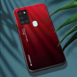 Sklenený kryt Gradient glass červeno-čierny – Samsung Galaxy A21s | Lacné Kryty Lacné Kryty | Sklenený kryt Gradient glass červeno-čierny – Samsung Galaxy A21s | Lacné Kryty