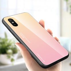 Lacné Kryty | Sklenený kryt Gradient glass ružovo-žltý – Xiaomi Redmi 9A / Redmi 9AT | Lacné Kryty