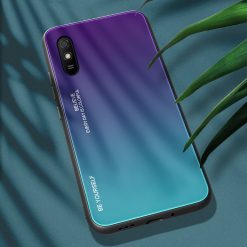 Sklenený kryt Gradient glass fialovo-zelený – Xiaomi Redmi 9A / Redmi 9AT | Lacné Kryty Lacné Kryty | Sklenený kryt Gradient glass fialovo-zelený – Xiaomi Redmi 9A / Redmi 9AT | Lacné Kryty