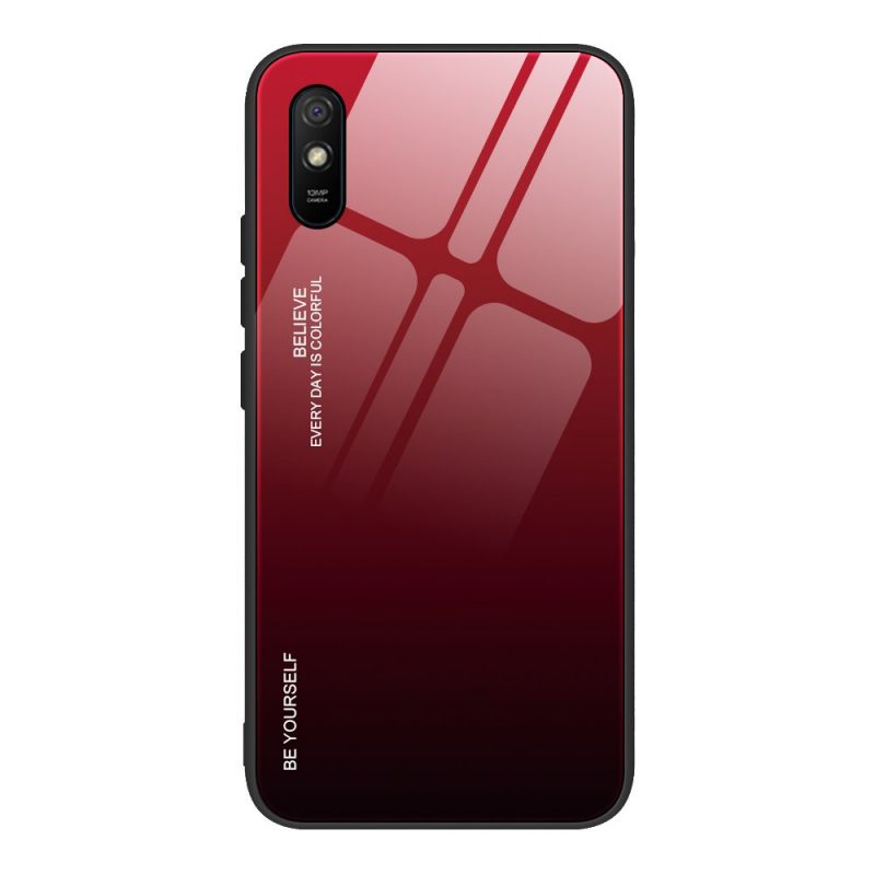 Lacné Kryty | Sklenený kryt Gradient glass červeno-čierny – Xiaomi Redmi 9A / Redmi 9AT