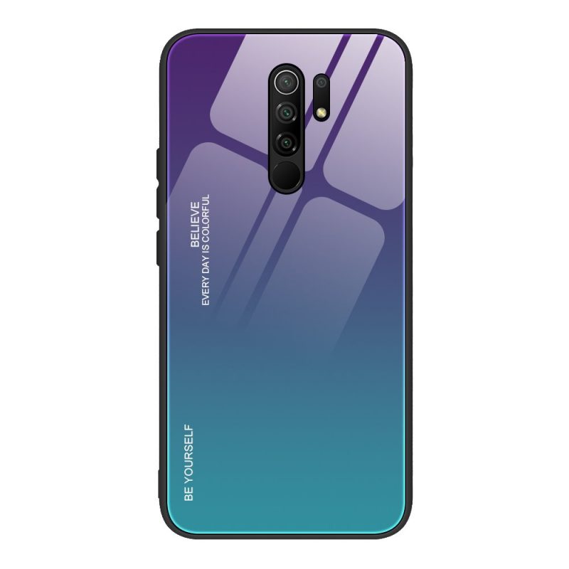 Lacné Kryty | Sklenený kryt Gradient glass fialovo-modrý – Xiaomi Redmi 9