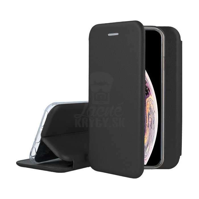 Peňaženkové puzdro Elegance čierne – Samsung Galaxy A42 5G