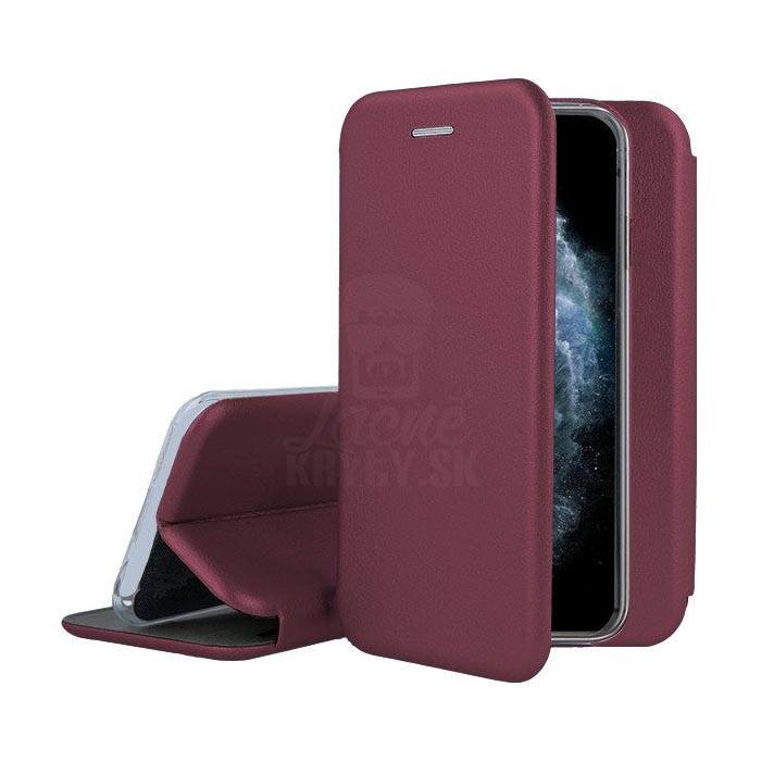 Peňaženkové puzdro Elegance bordové – Apple iPhone 12 Pro Max