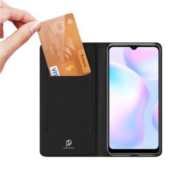 Peňaženkové puzdro Dux Ducis Skin Pro čierne – Xiaomi Redmi 9A / Redmi 9AT | Lacné Kryty Lacné Kryty | Peňaženkové puzdro Dux Ducis Skin Pro čierne – Xiaomi Redmi 9A / Redmi 9AT | Lacné Kryty
