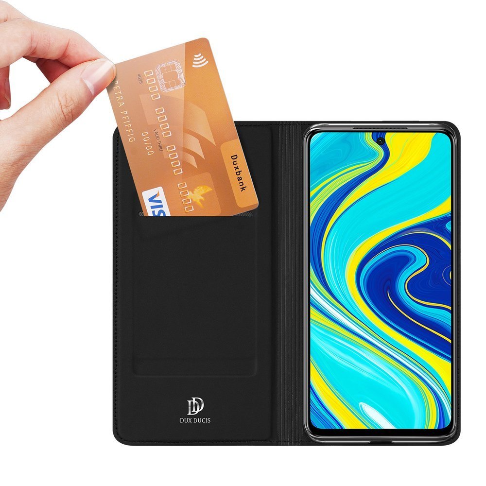 Peňaženkové puzdro Dux Ducis Skin Pro čierne – Xiaomi Redmi Note 9S / Note 9 Pro | Lacné Kryty Lacné Kryty | Peňaženkové puzdro Dux Ducis Skin Pro čierne – Xiaomi Redmi Note 9S / Note 9 Pro | Lacné Kryty