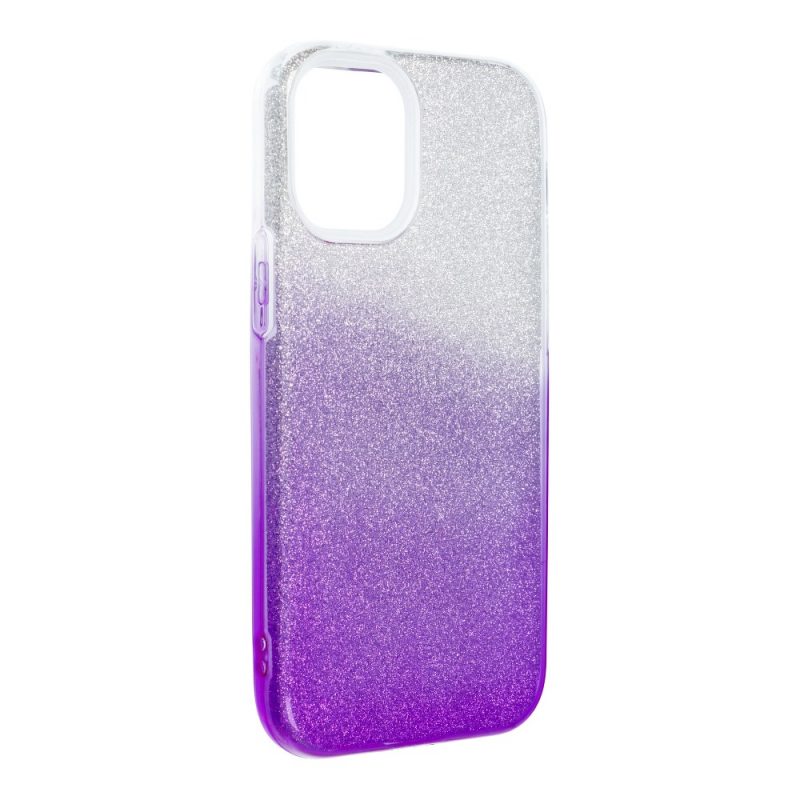 Lacné Kryty | Ligotavý Kryt Forcell Shining transparentno-fialový – Apple iPhone 12 Mini