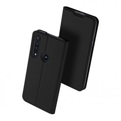 Lacné Kryty | Peňaženkové puzdro Dux Ducis Skin Pro čierne – Motorola Moto G8 Plus | Lacné Kryty