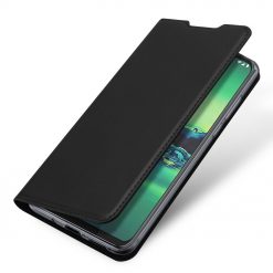 Lacné Kryty | Peňaženkové puzdro Dux Ducis Skin Pro čierne – Motorola Moto G8 Plus | Lacné Kryty
