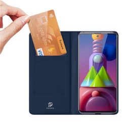 Lacné Kryty | Peňaženkové puzdro Dux Ducis Skin Pro modré – Samsung Galaxy M51 | Lacné Kryty