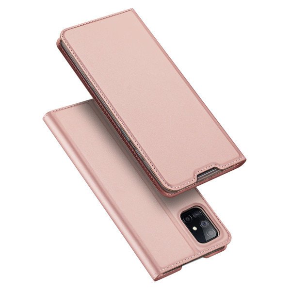 Peňaženkové puzdro Dux Ducis Skin Pro ružové – Samsung Galaxy M51