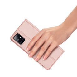 Peňaženkové puzdro Dux Ducis Skin Pro ružové – Samsung Galaxy M51 | Lacné Kryty Lacné Kryty | Peňaženkové puzdro Dux Ducis Skin Pro ružové – Samsung Galaxy M51 | Lacné Kryty