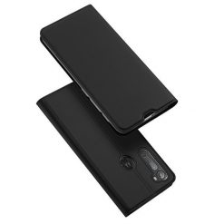 Lacné Kryty | Peňaženkové puzdro Dux Ducis Skin Pro čierne – Motorola One Fusion+ (Fusion Plus) | Lacné Kryty