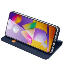 Lacné Kryty | Peňaženkové puzdro Dux Ducis Skin Pro modré – Samsung Galaxy M31s | Lacné Kryty