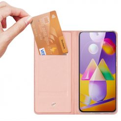 Peňaženkové puzdro Dux Ducis Skin Pro ružové – Samsung Galaxy M31s | Lacné Kryty Lacné Kryty | Peňaženkové puzdro Dux Ducis Skin Pro ružové – Samsung Galaxy M31s | Lacné Kryty