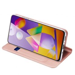 Peňaženkové puzdro Dux Ducis Skin Pro ružové – Samsung Galaxy M31s | Lacné Kryty Lacné Kryty | Peňaženkové puzdro Dux Ducis Skin Pro ružové – Samsung Galaxy M31s | Lacné Kryty