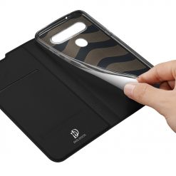 Lacné Kryty | Peňaženkové puzdro Dux Ducis Skin Pro čierne – LG K41S / LG K51S | Lacné Kryty