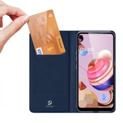 Lacné Kryty | Peňaženkové puzdro Dux Ducis Skin Pro modré – LG K41S / LG K51S | Lacné Kryty
