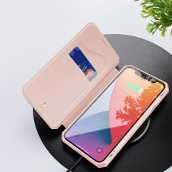 Peňaženkové puzdro Dux Ducis Skin X ružové – Apple iPhone 12 Mini | Lacné Kryty Lacné Kryty | Peňaženkové puzdro Dux Ducis Skin X ružové – Apple iPhone 12 Mini | Lacné Kryty