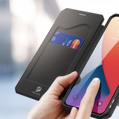 Lacné Kryty | Peňaženkové puzdro Dux Ducis Skin X čierne – Apple iPhone 12 Pro Max | Lacné Kryty