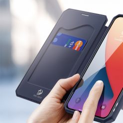 Peňaženkové puzdro Dux Ducis Skin X modré – Apple iPhone 12 Pro Max | Lacné Kryty Lacné Kryty | Peňaženkové puzdro Dux Ducis Skin X modré – Apple iPhone 12 Pro Max | Lacné Kryty