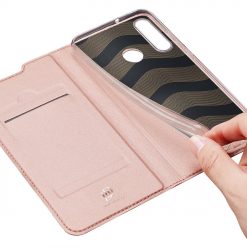 Peňaženkové puzdro Dux Ducis Skin Pro ružové – Huawei Y6p | Lacné Kryty Lacné Kryty | Peňaženkové puzdro Dux Ducis Skin Pro ružové – Huawei Y6p | Lacné Kryty