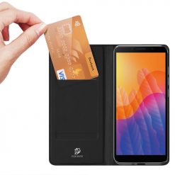 Lacné Kryty | Peňaženkové puzdro Dux Ducis Skin Pro čierne – Huawei Y5p | Lacné Kryty