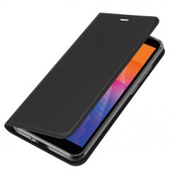 Lacné Kryty | Peňaženkové puzdro Dux Ducis Skin Pro čierne – Huawei Y5p | Lacné Kryty