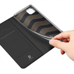 Lacné Kryty | Peňaženkové puzdro Dux Ducis Skin Pro čierne – Huawei Y5p | Lacné Kryty