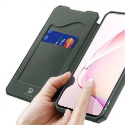 Lacné Kryty | Peňaženkové puzdro Dux Ducis Skin X zelené – Samsung Galaxy Note 10 Lite | Lacné Kryty