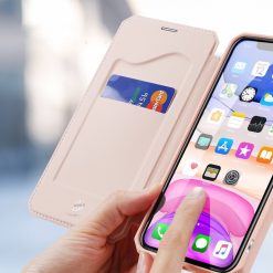 Peňaženkové puzdro Dux Ducis Skin X ružové – Apple iPhone 11 | Lacné Kryty Lacné Kryty | Peňaženkové puzdro Dux Ducis Skin X ružové – Apple iPhone 11 | Lacné Kryty