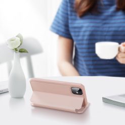 Peňaženkové puzdro Dux Ducis Skin X ružové – Apple iPhone 11 | Lacné Kryty Lacné Kryty | Peňaženkové puzdro Dux Ducis Skin X ružové – Apple iPhone 11 | Lacné Kryty