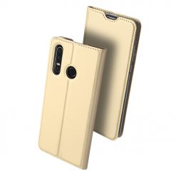 Lacné Kryty | Peňaženkové puzdro Dux Ducis Skin Pro zlaté – Huawei P30 Lite | Lacné Kryty
