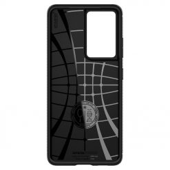 Lacné Kryty | Zadný kryt Spigen Rugged Armor čierny – Samsung Galaxy S21 Ultra | Lacné Kryty