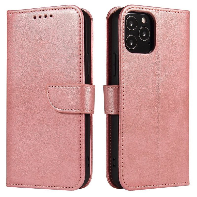 Lacné Kryty | Peňaženkové puzdro Elegant Magnet Case ružové – Apple iPhone 12 Pro Max