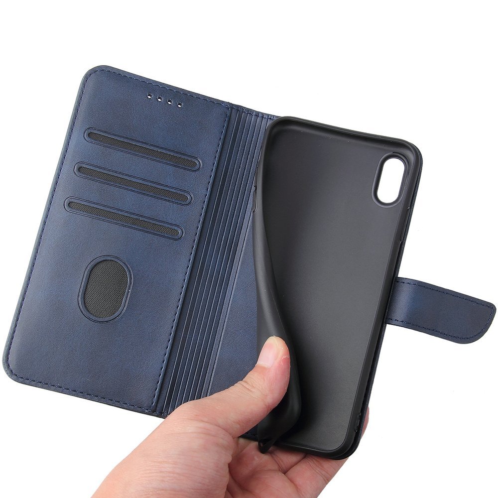 Peňaženkové puzdro Elegant Magnet Case modré – Apple iPhone X / iPhone Xs | Lacné Kryty Lacné Kryty | Peňaženkové puzdro Elegant Magnet Case modré – Apple iPhone X / iPhone Xs | Lacné Kryty