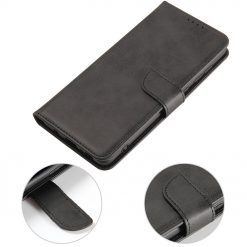 Lacné Kryty | Peňaženkové puzdro Elegant Magnet Case čierne – Samsung Galaxy A21s | Lacné Kryty