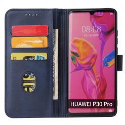 Lacné Kryty | Peňaženkové puzdro Elegant Magnet Case modré – Huawei P30 Pro | Lacné Kryty