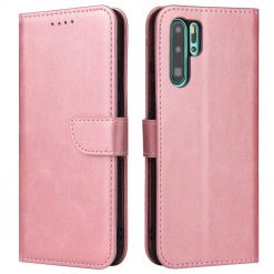 Lacné Kryty | Peňaženkové puzdro Elegant Magnet Case ružové – Huawei P30 Pro | Lacné Kryty