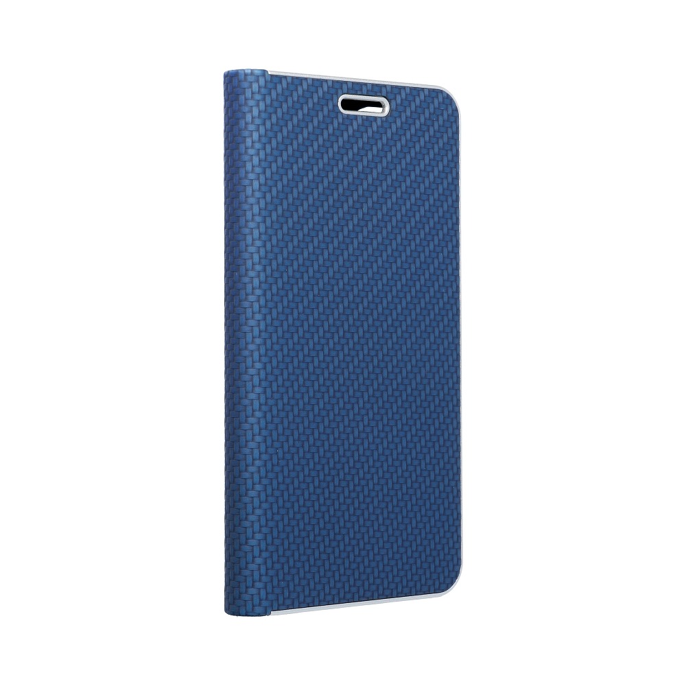 Knižkové puzdro Luna Carbon modré – Samsung Galaxy A12 / M12 | Lacné Kryty Lacné Kryty | Knižkové puzdro Luna Carbon modré – Samsung Galaxy A12 / M12 | Lacné Kryty